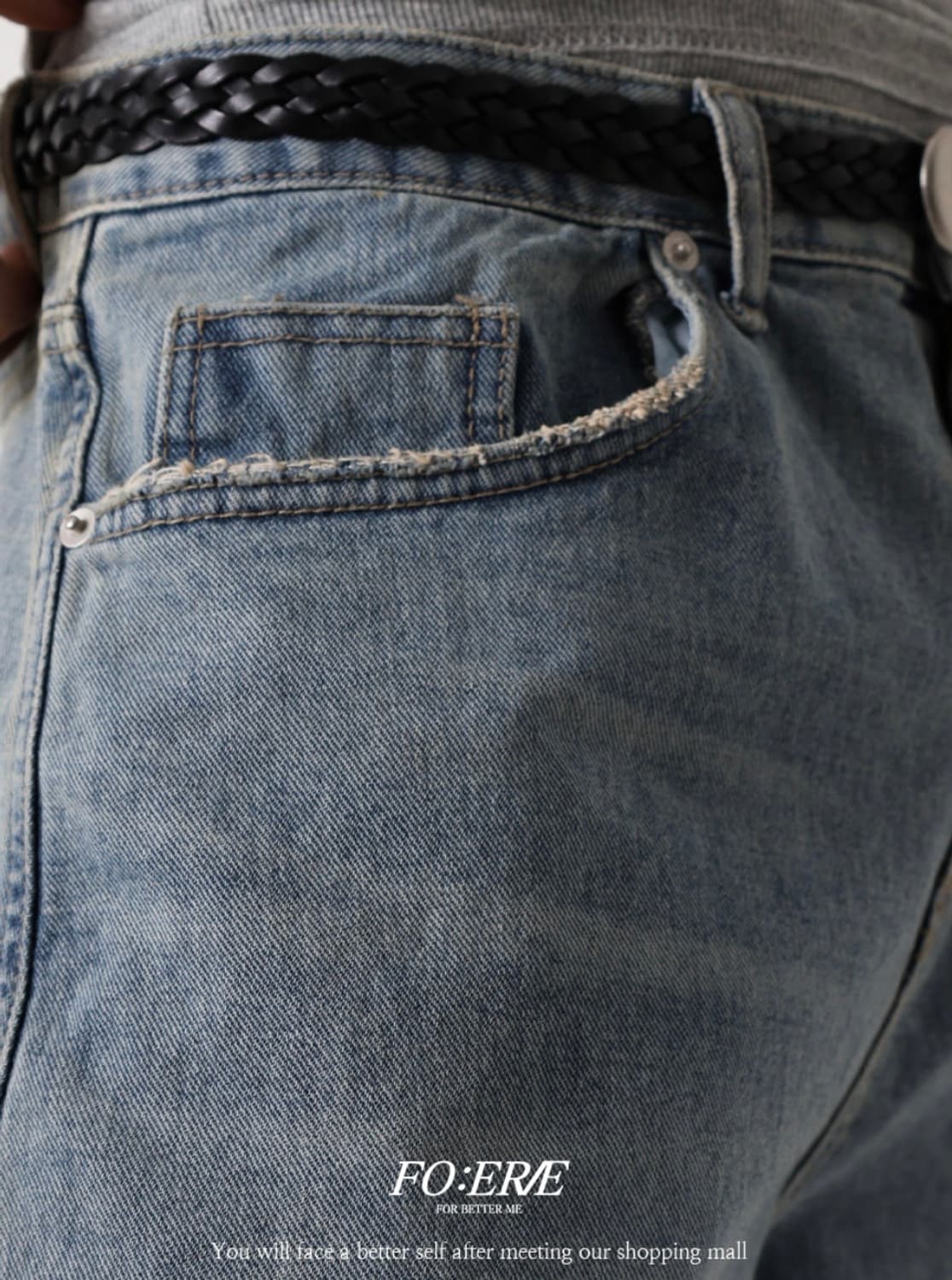 Infinity washing denim pants (lightblue) 상품이미지5