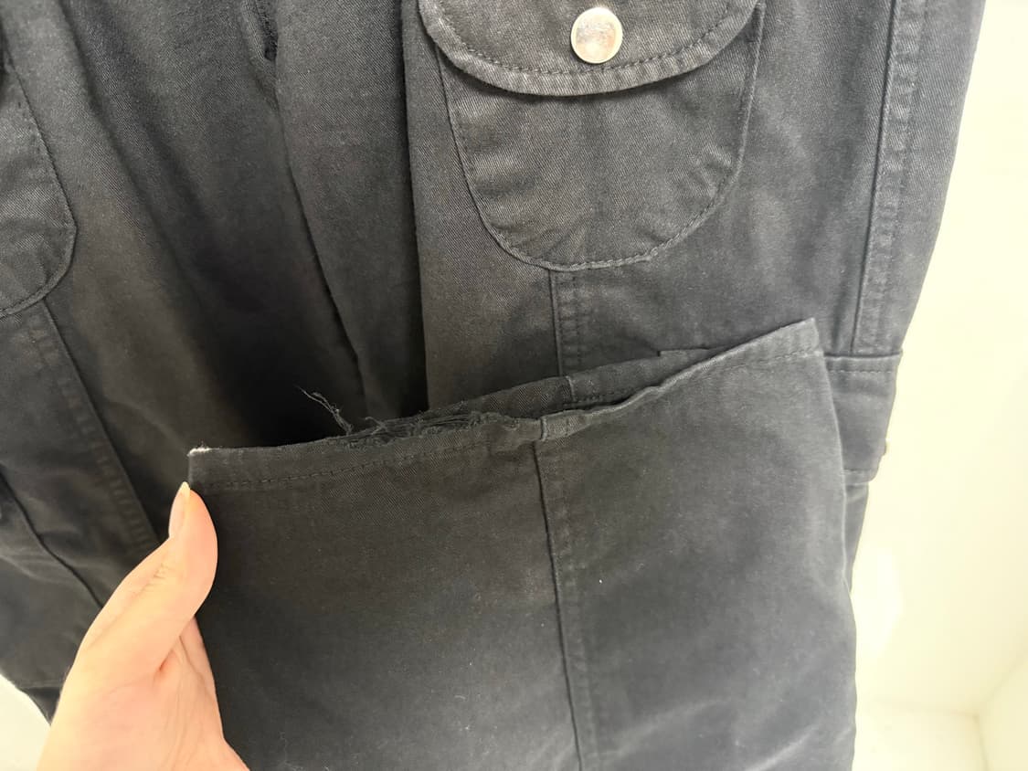 (S) 애즈온 디토 카고팬츠 블랙 as_on Ditto cargo pan 상품이미지5