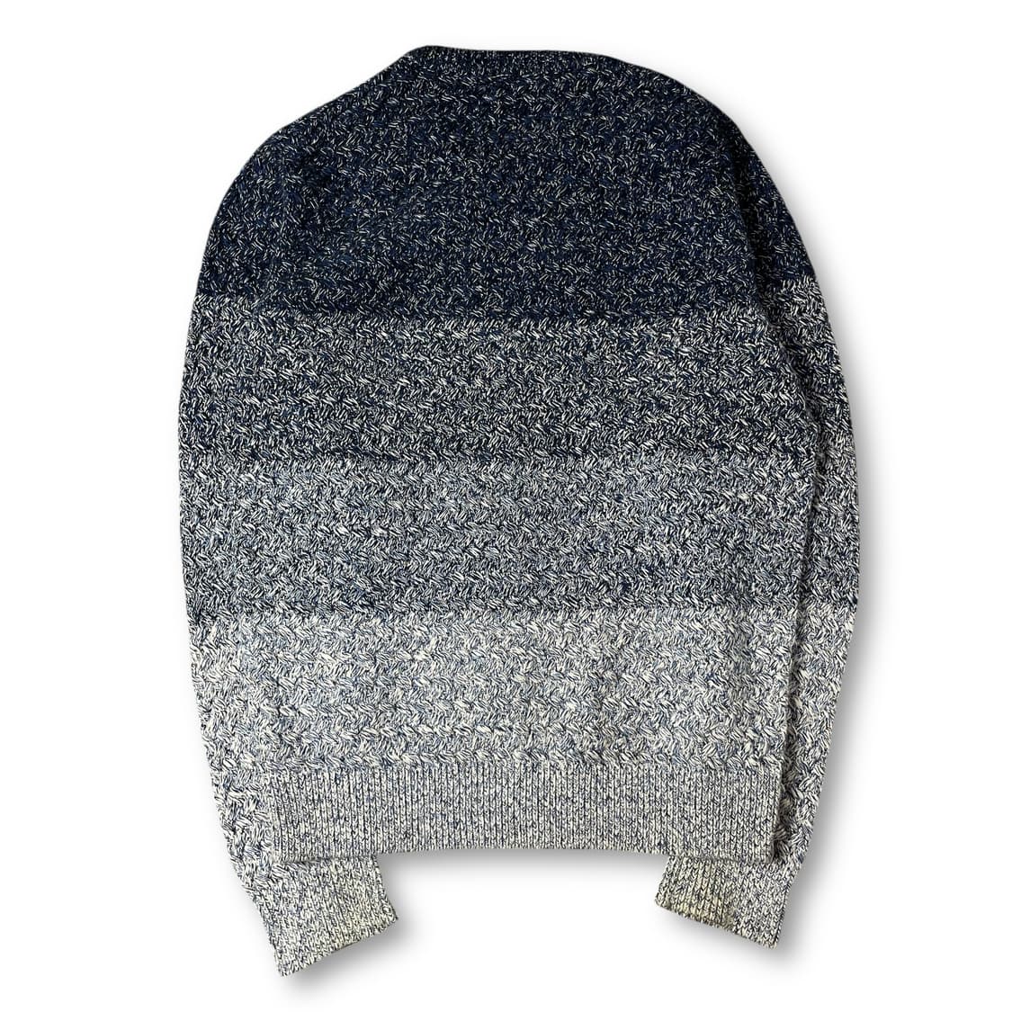 타미힐피거 블루 그라데이션 패턴 라운드넥 긴팔 니트 L 상품이미지2