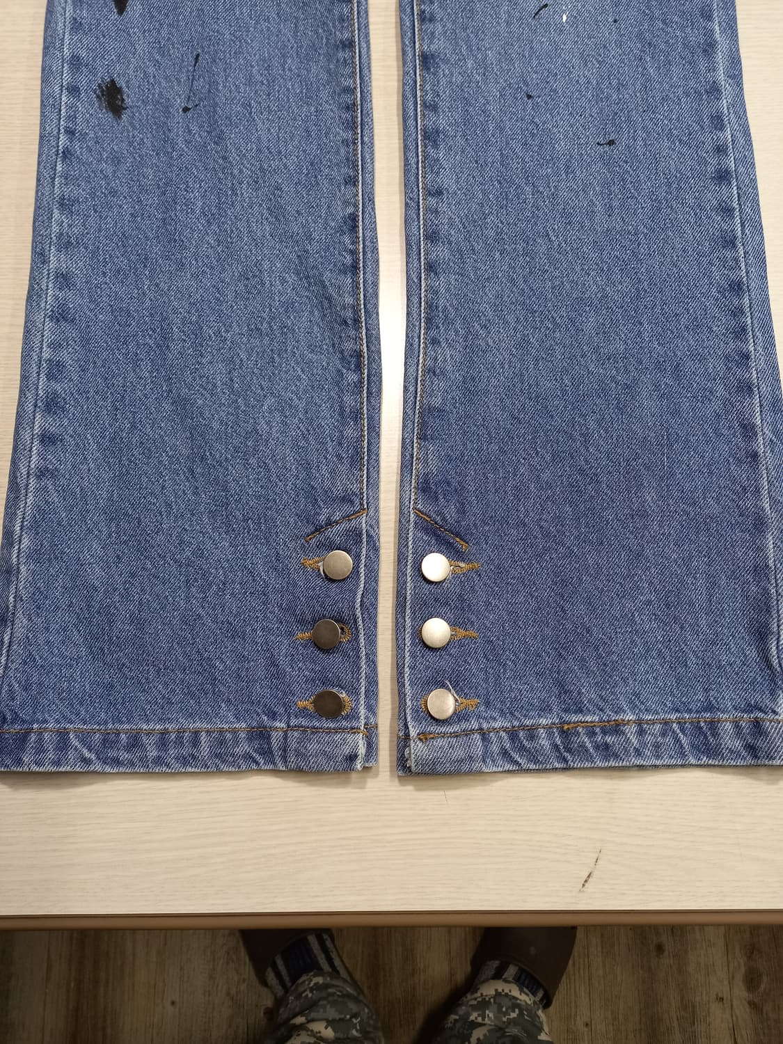 28 TheOpenProduct 하이웨이스트 페인티드진 28-882 상품이미지5