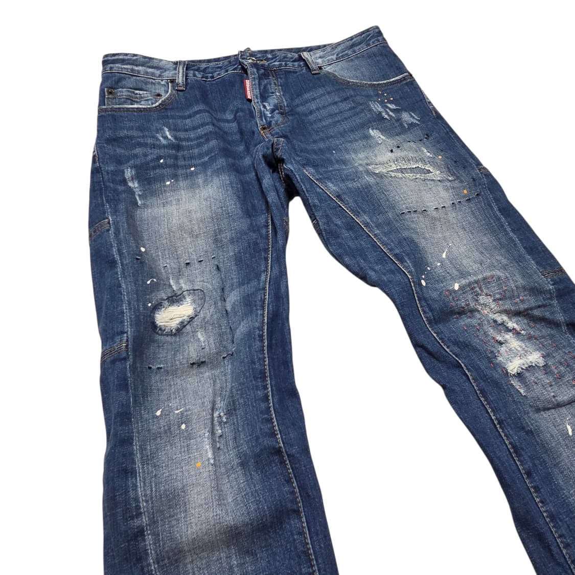 Dsquared2 디스퀘어드2 48 타이디 데미지 페인팅 바이커 진 상품이미지3