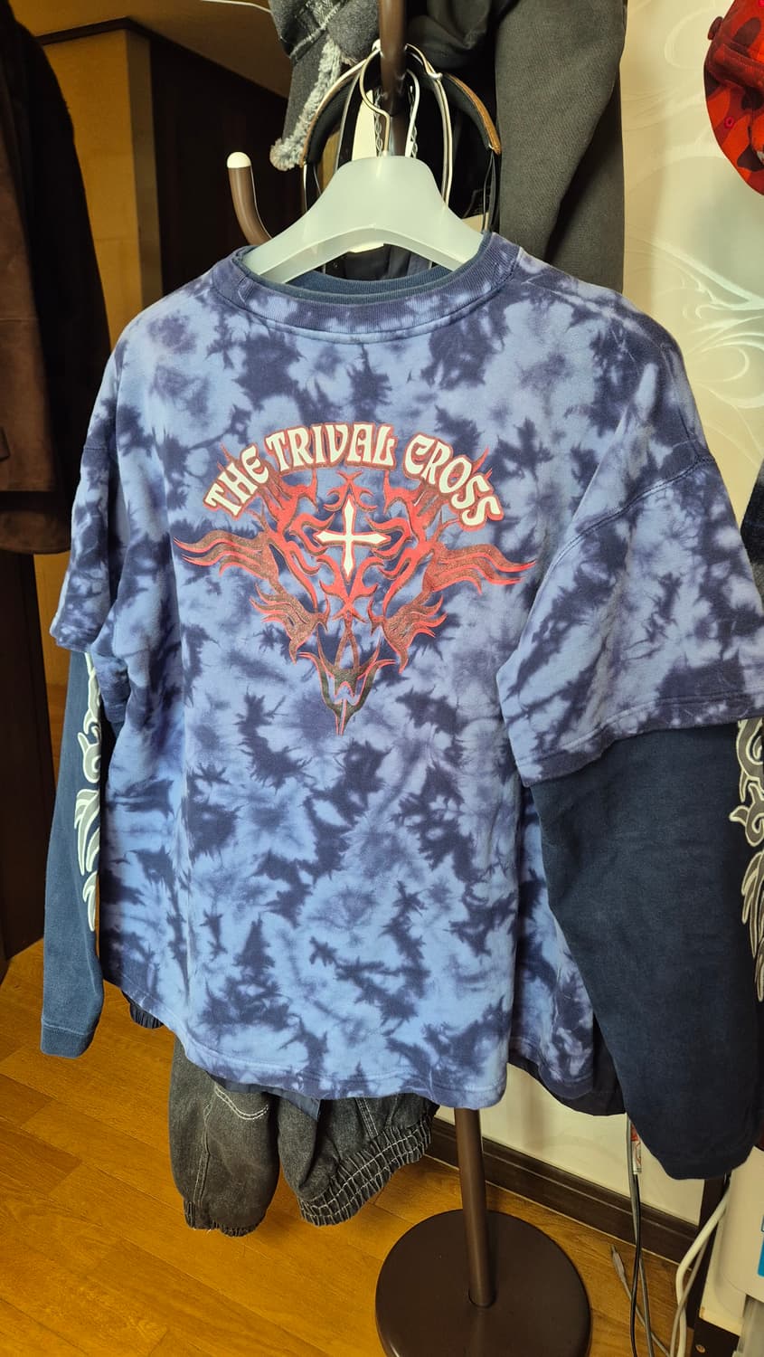 Hall of fame 타이다이 락시크 레이어드 롱슬리브 상품이미지1