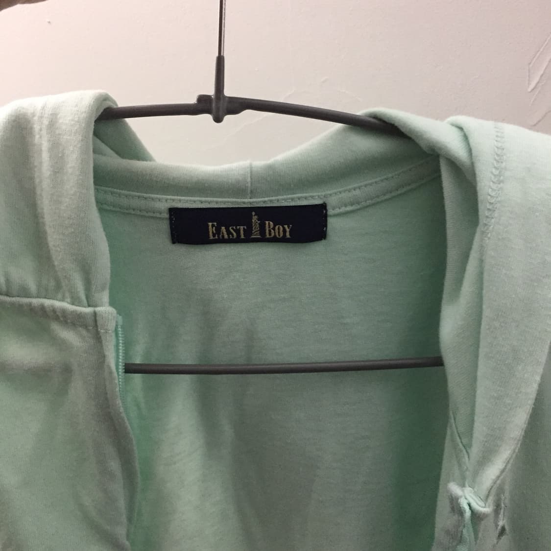 East Boy 이스트보이 갸루 괴짜 민트 후드집업 상품이미지2