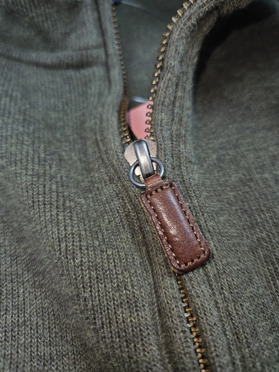 폴로랄프로렌 커팅커스텀 코튼 하프 니트집업 베스트 (4XL)/ 10507 상품이미지8