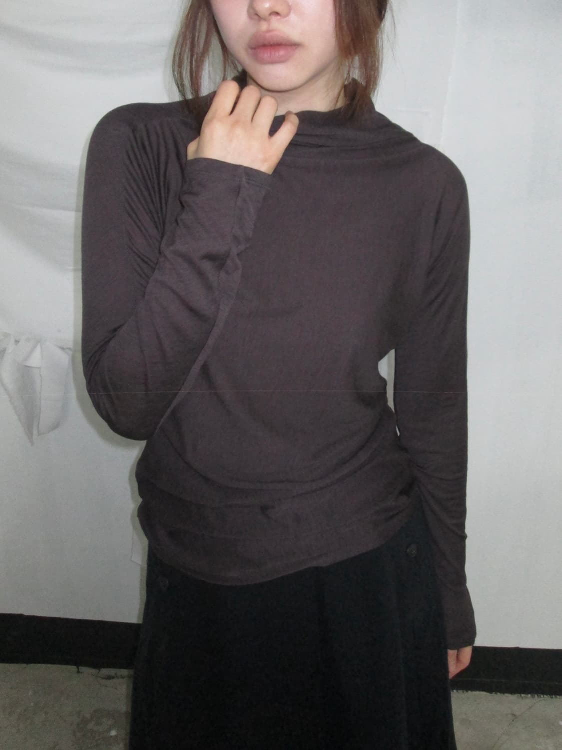 Max&Co Soft Layer Brown Top 상품이미지2