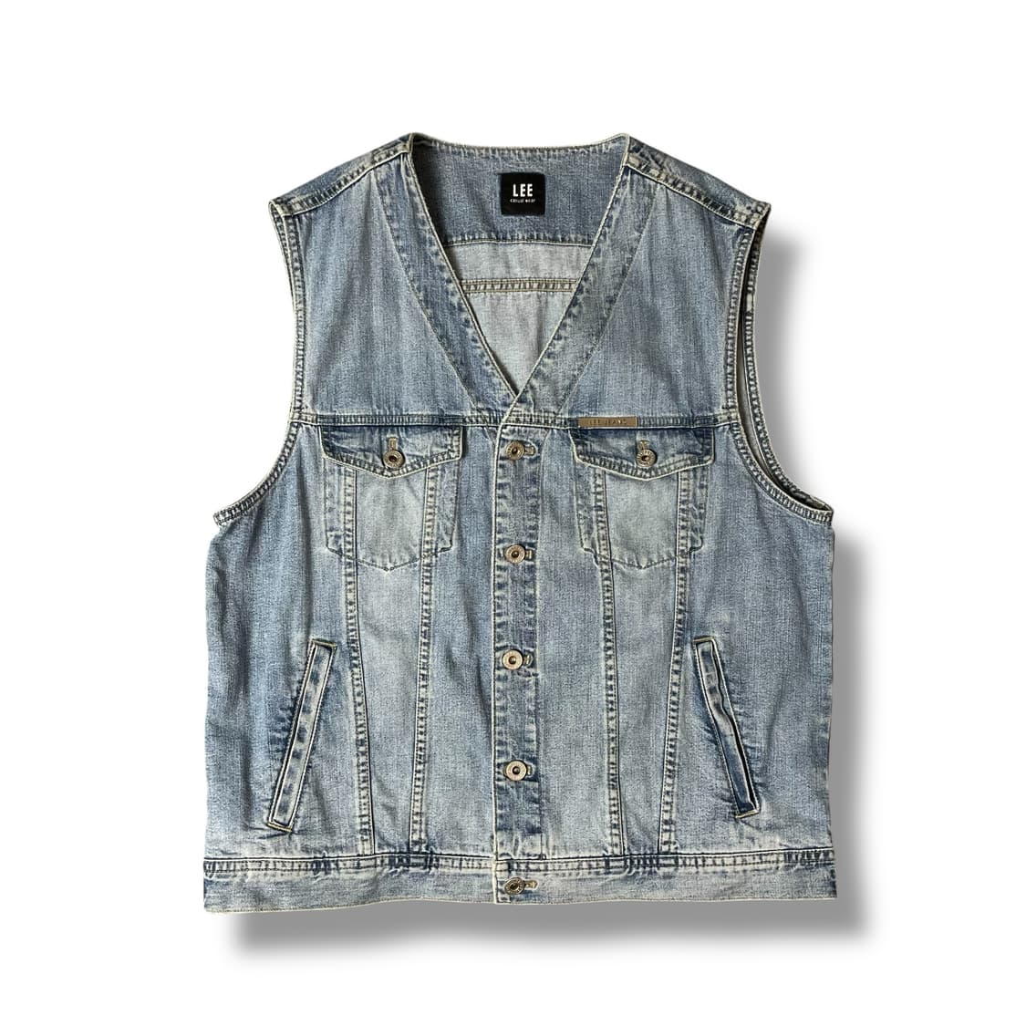 LEE JEANS 캐주얼 빈티지 데님 조끼 105 상품이미지1