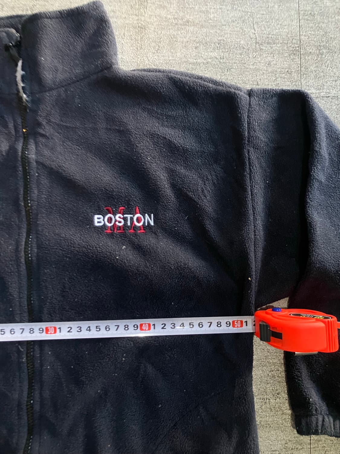 일본빈티지 Boston 올드스쿨아메카지 혁오풍 후리스자켓 상품이미지2