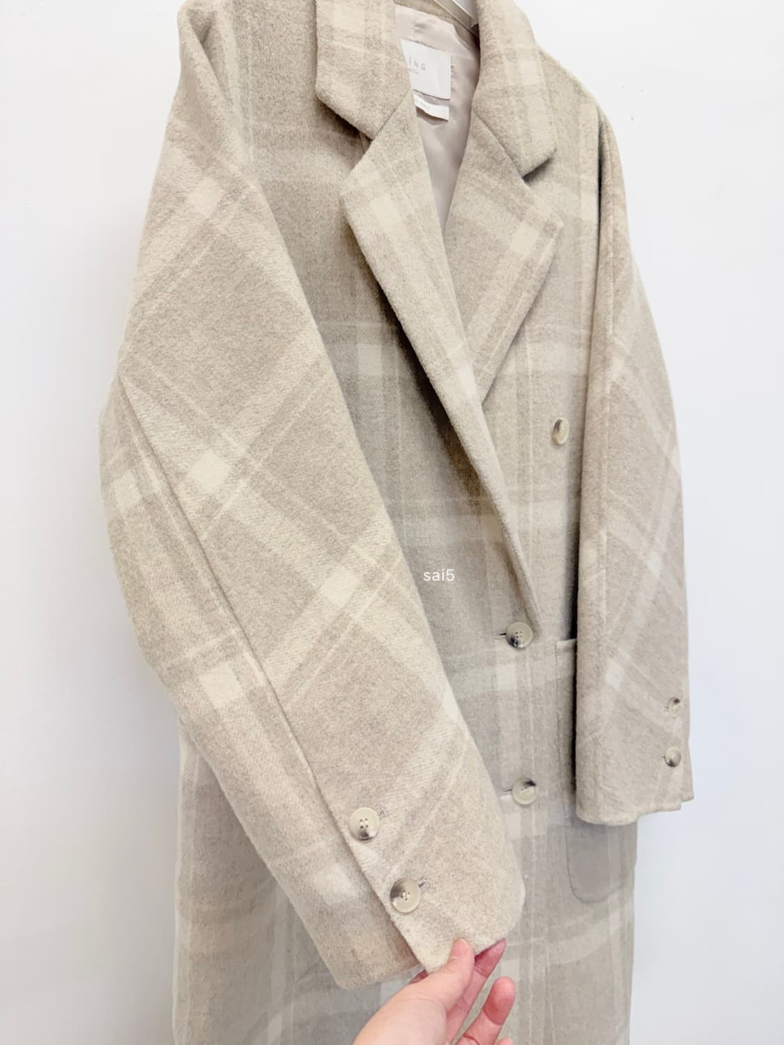 링서울 wool100% 핸드메이드코트 상품이미지8