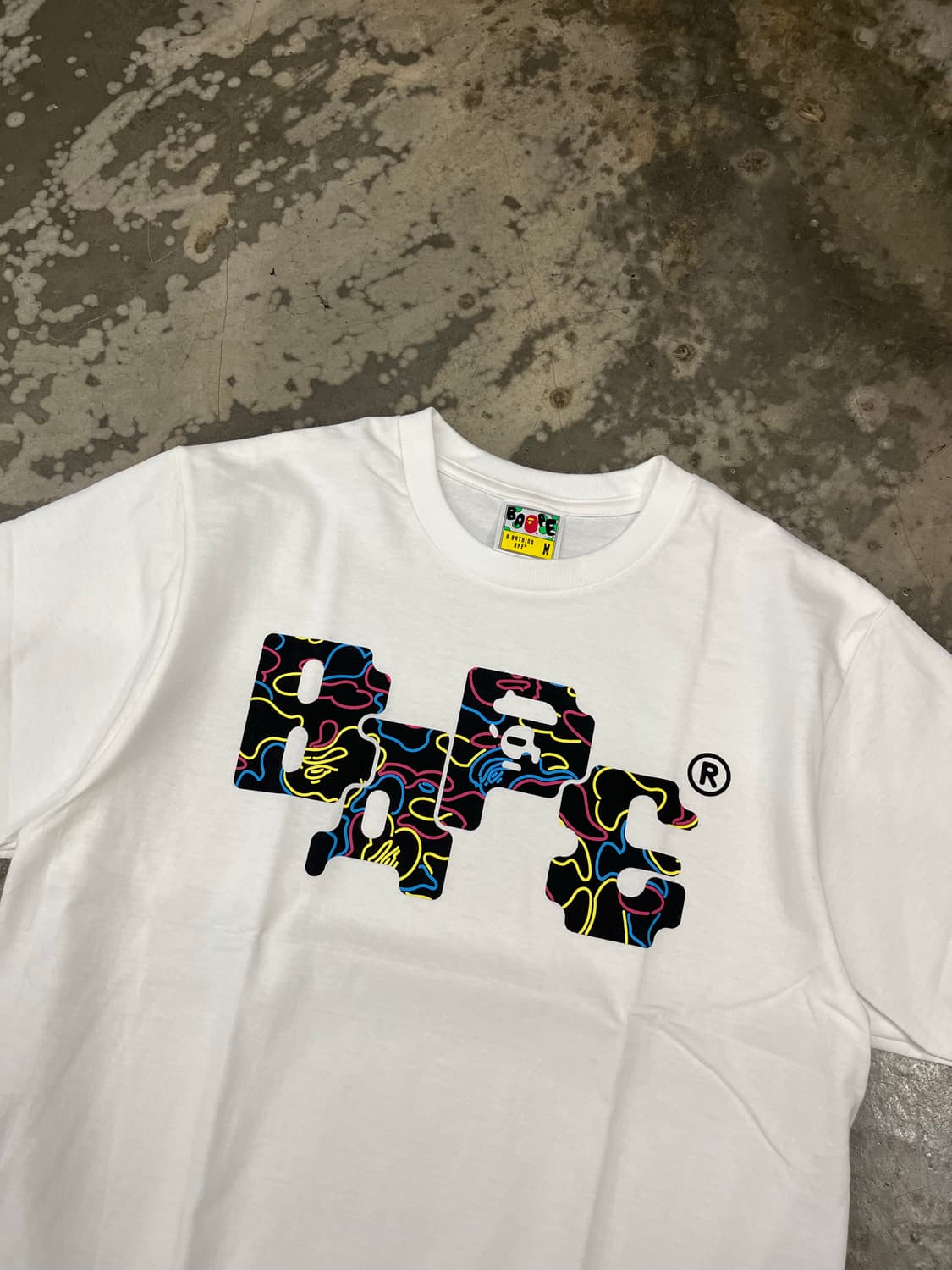 베이프 네온카모 화이트 S / M 상품이미지2