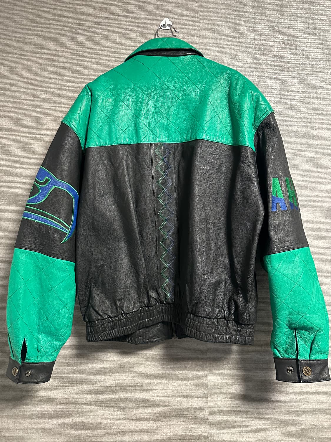 NFL 시애틀 시호크스 레더 자켓 XL 상품이미지2