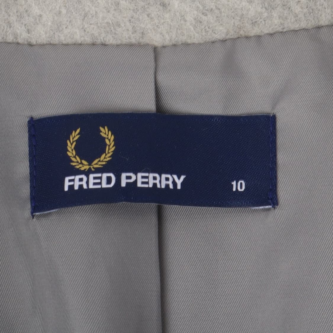 프레드페리 그레이 울 로브 코트 상품이미지8