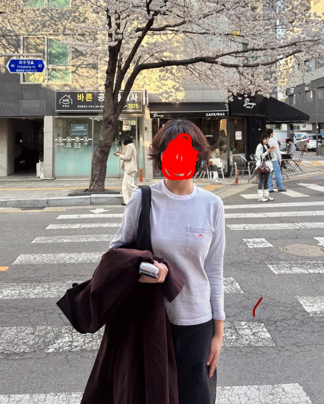 Danton 스트라이프 긴팔 포켓 티셔츠 상품이미지7