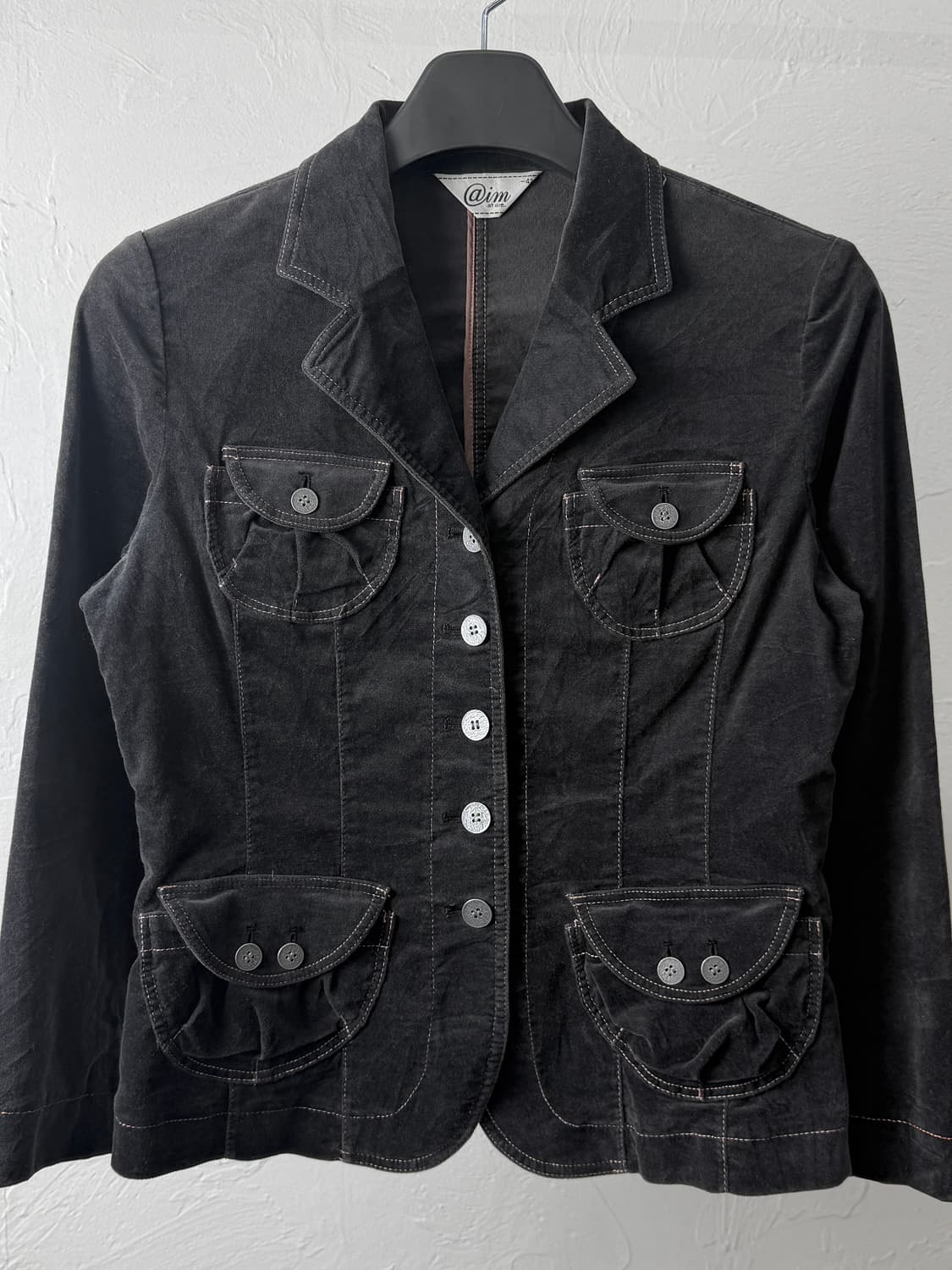 Aim 멀티 포켓 벨벳 자켓 상품이미지2