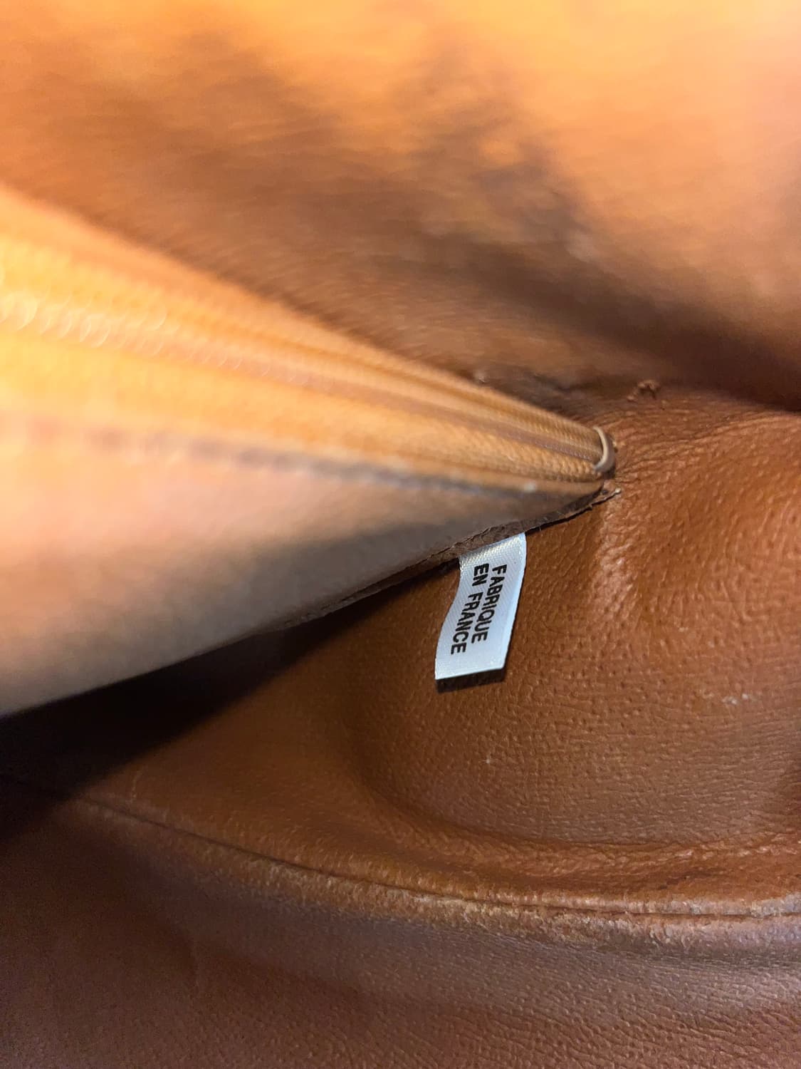 90s COURREGES 로고 가죽 백팩 브라운 상품이미지6