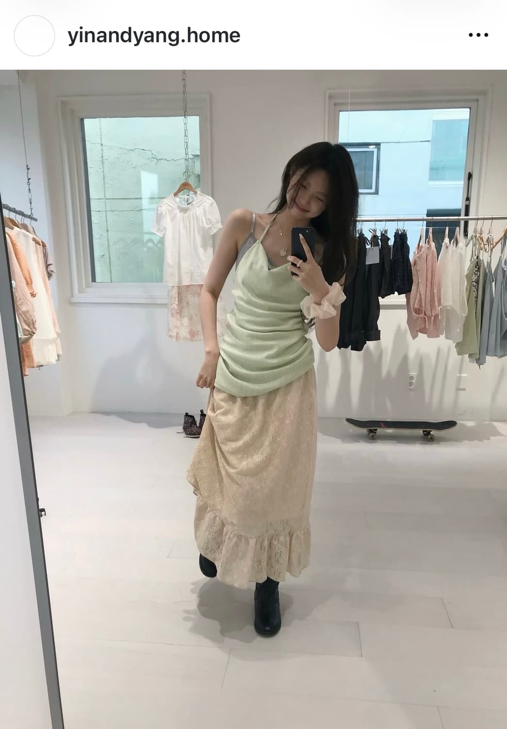 당일배송) 인앤양인하모니 리버시블 홀터탑 멜론 상품이미지2