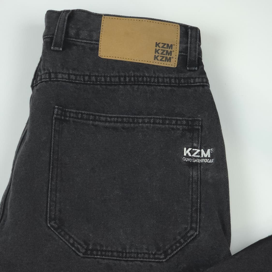 [L] KZM 와이드핏 더블니 데님팬츠 상품이미지2