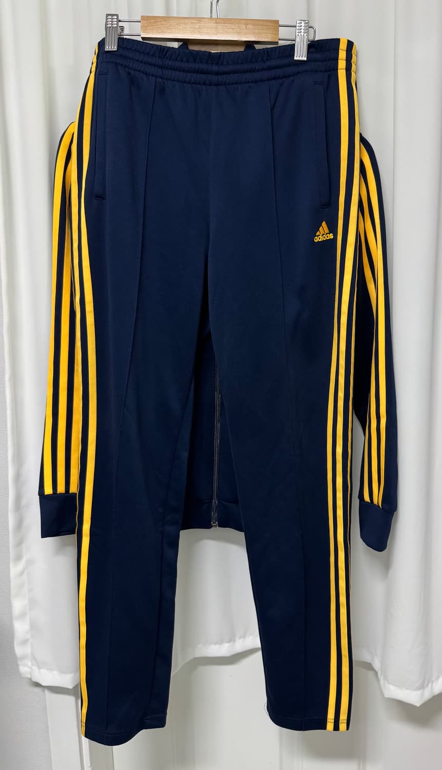 아디다스 네이비/옐로우 트레이닝 세트 상품이미지3