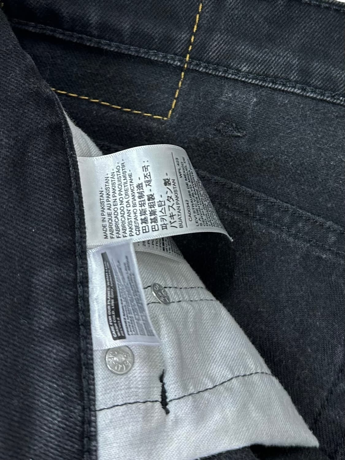 리바이스 웨스턴핏 흑청 데님팬츠 (36) 상품이미지8