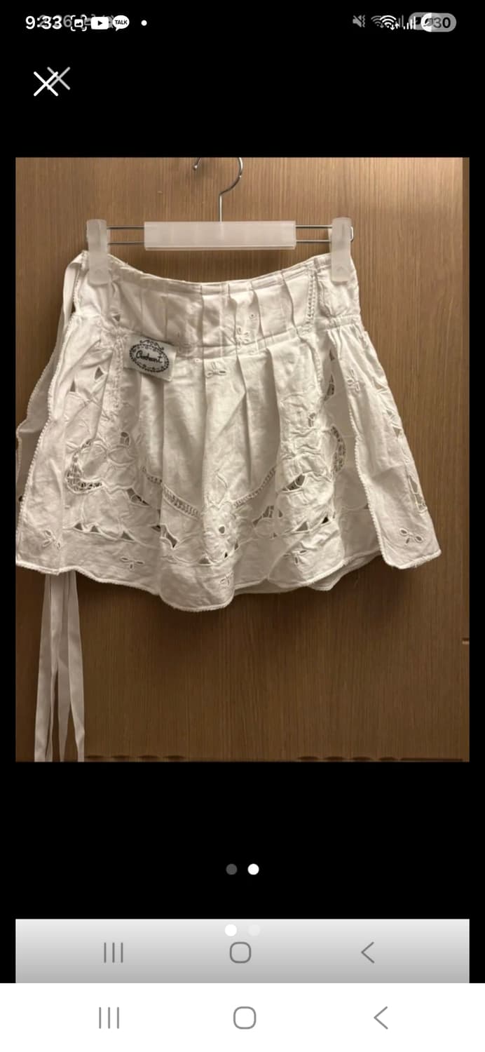 크로쉐안트 레이스 미니 스커트 상품이미지2