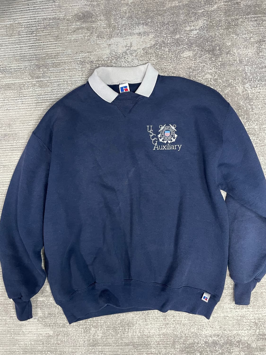 90s RUSSELL US NAVY 코스트가드 스웻 상품이미지9