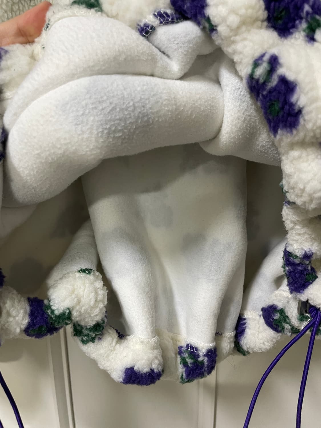 플리스 뽀글이 반집업 상품이미지3