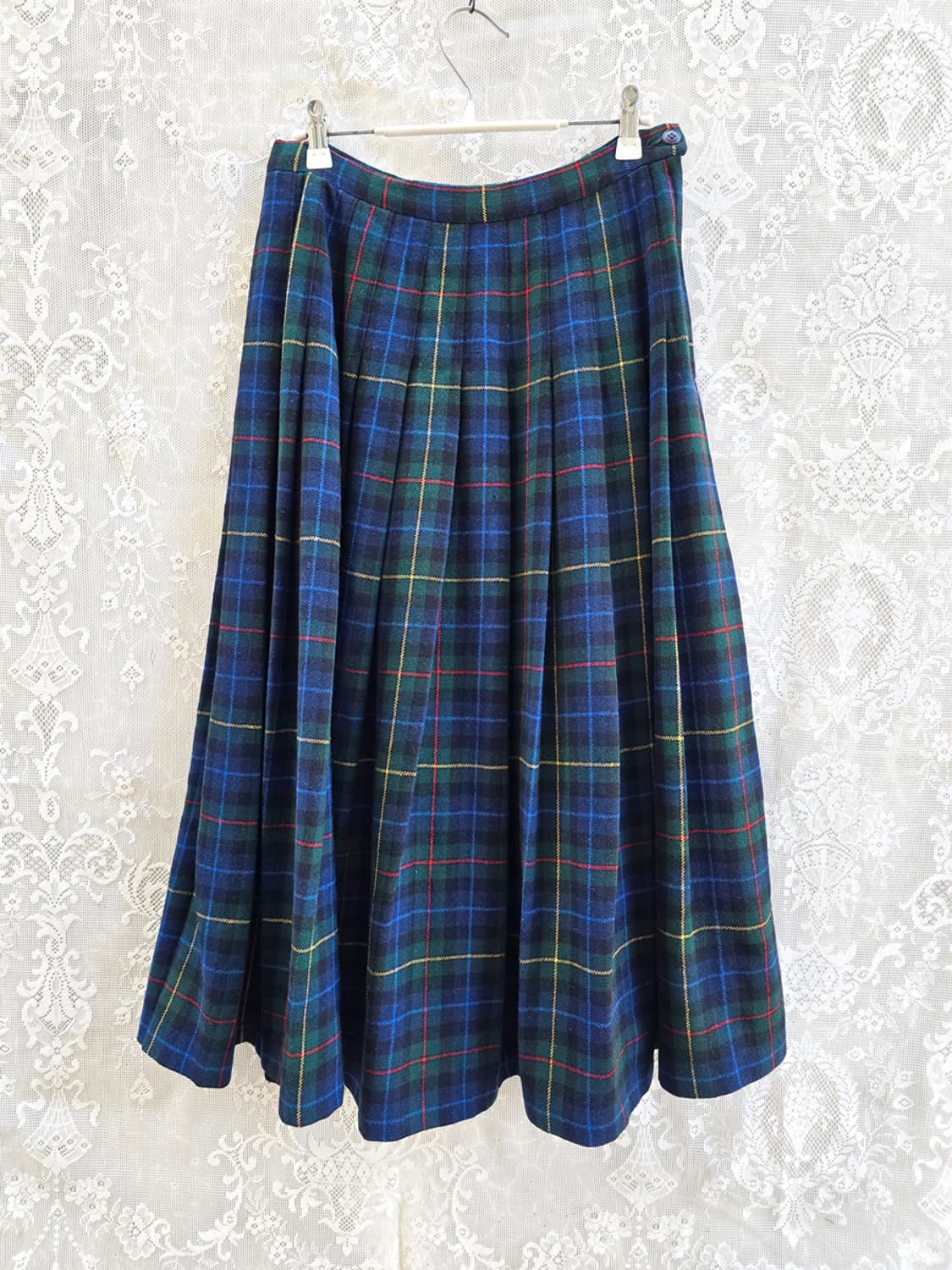 70s 펜들턴 스미스 타탄 체크 주름 스커트 (made in usa) 상품이미지1
