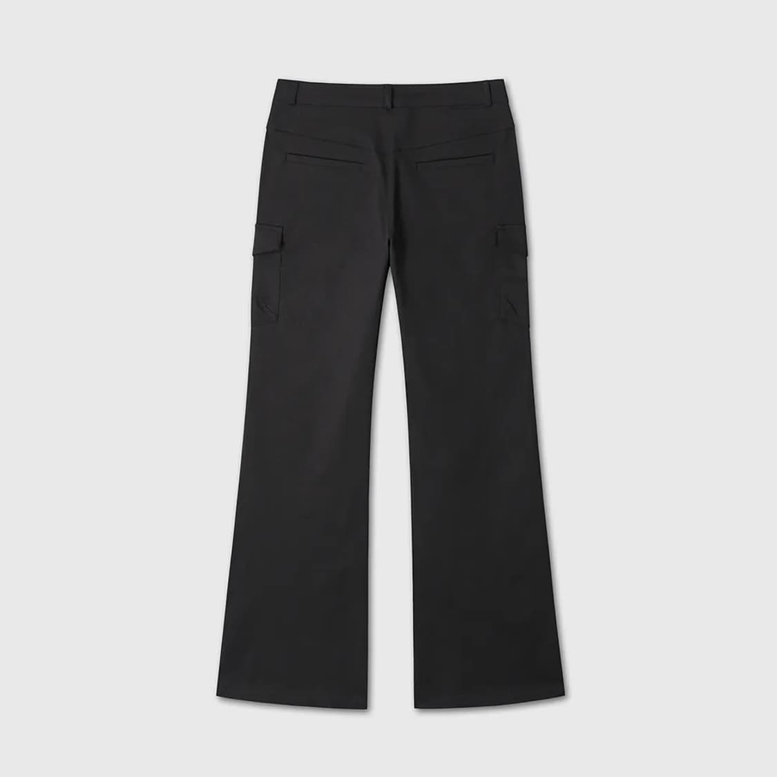 다이브인 우먼 COTTON SPAN FLARE PANTS BLACK 1 상품이미지3