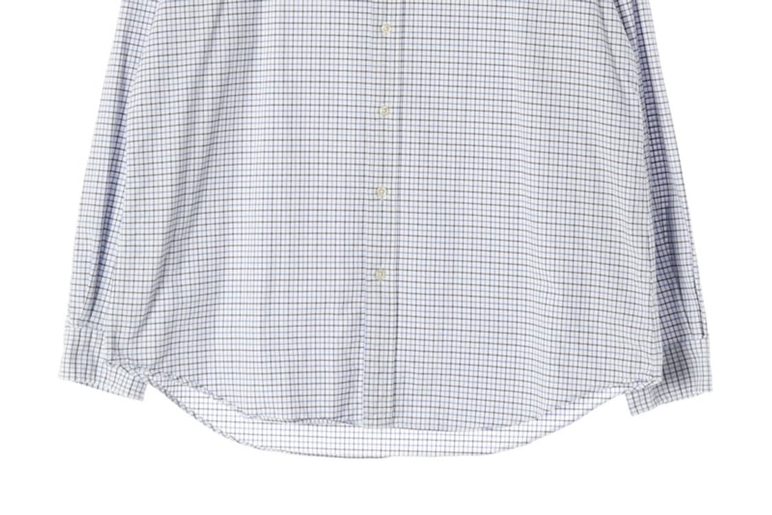 폴로 랄프로렌 클래식핏 블루 화이트 체크 셔츠 XL 상품이미지4
