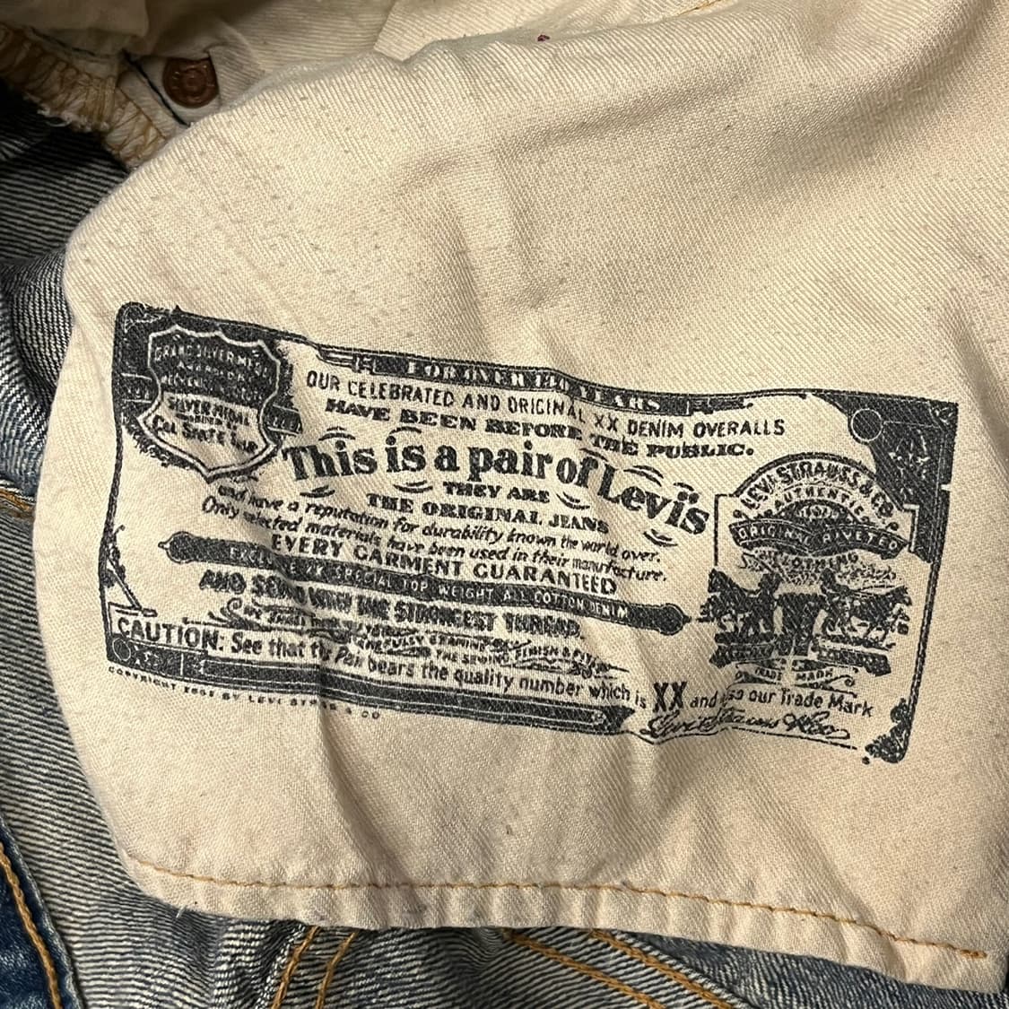 [정품]리바이스 데님 청바지 워싱진 b14 상품이미지4