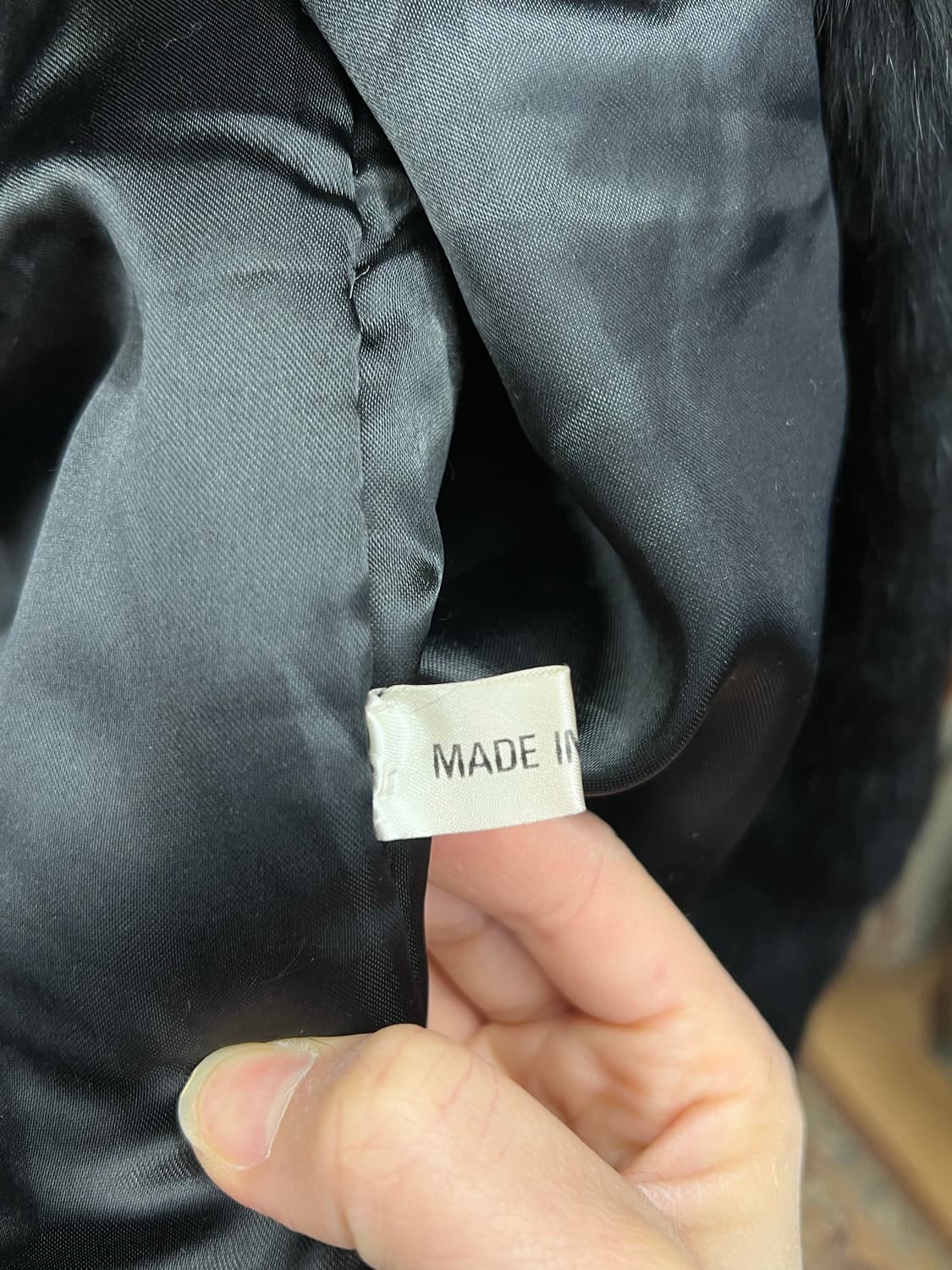 Vintage Black Fur Jacket   상품이미지4