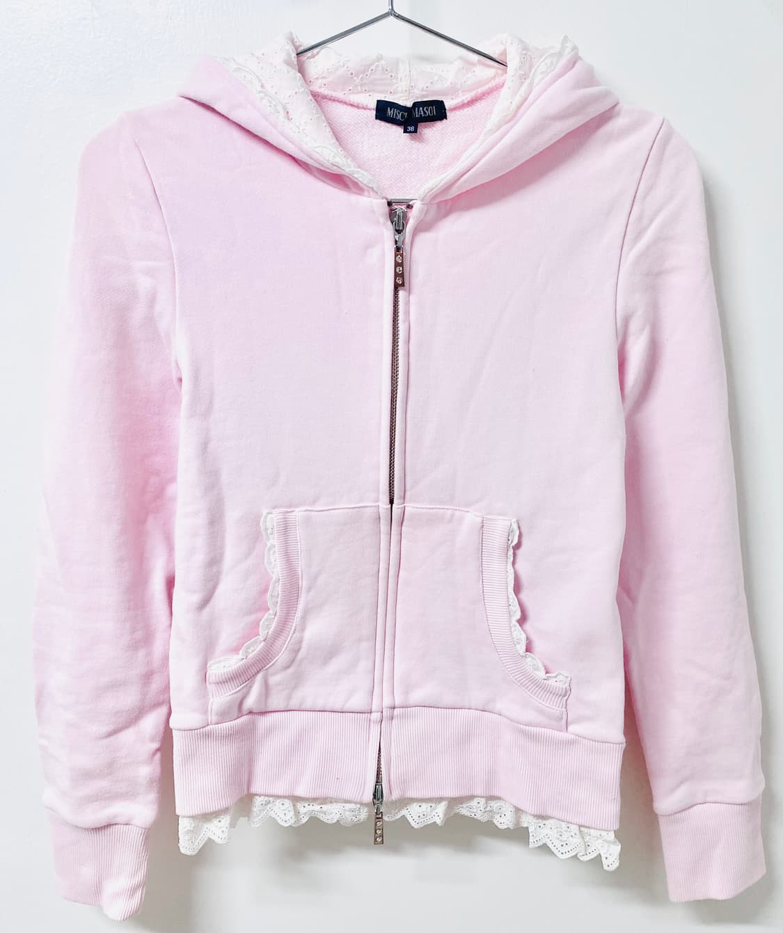 일브 대장 흰핑 레이스 후드집업 히메갸루 쿨핑 연핑 핑크 상품이미지1