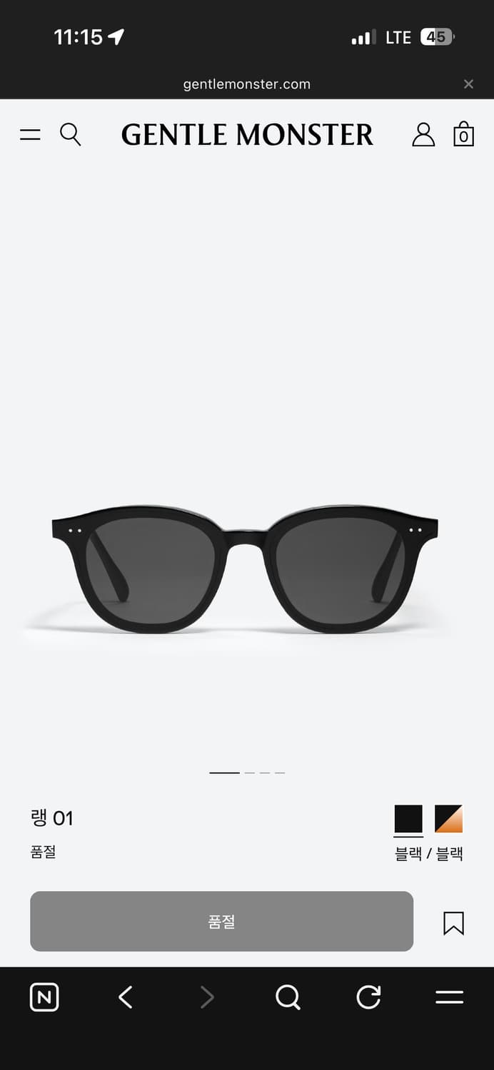 젠틀몬스터 랭01 상품이미지1