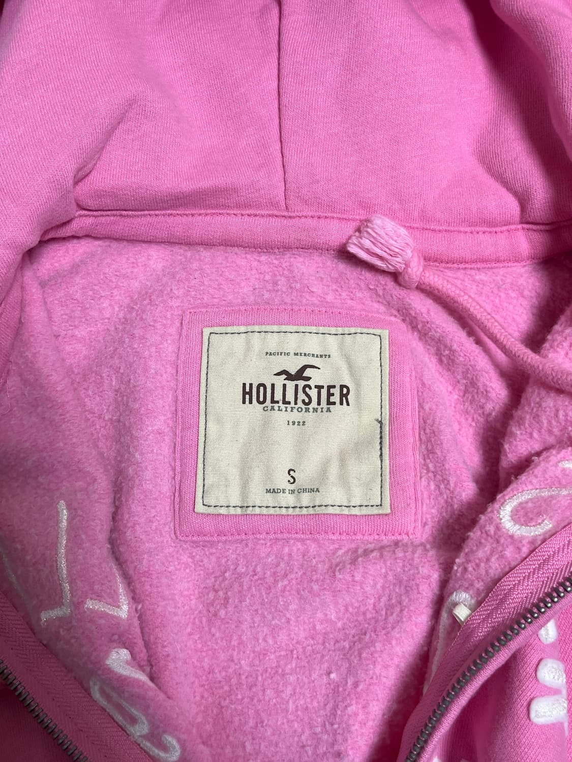 홀리스터 핑크 후드집업 S 상품이미지3