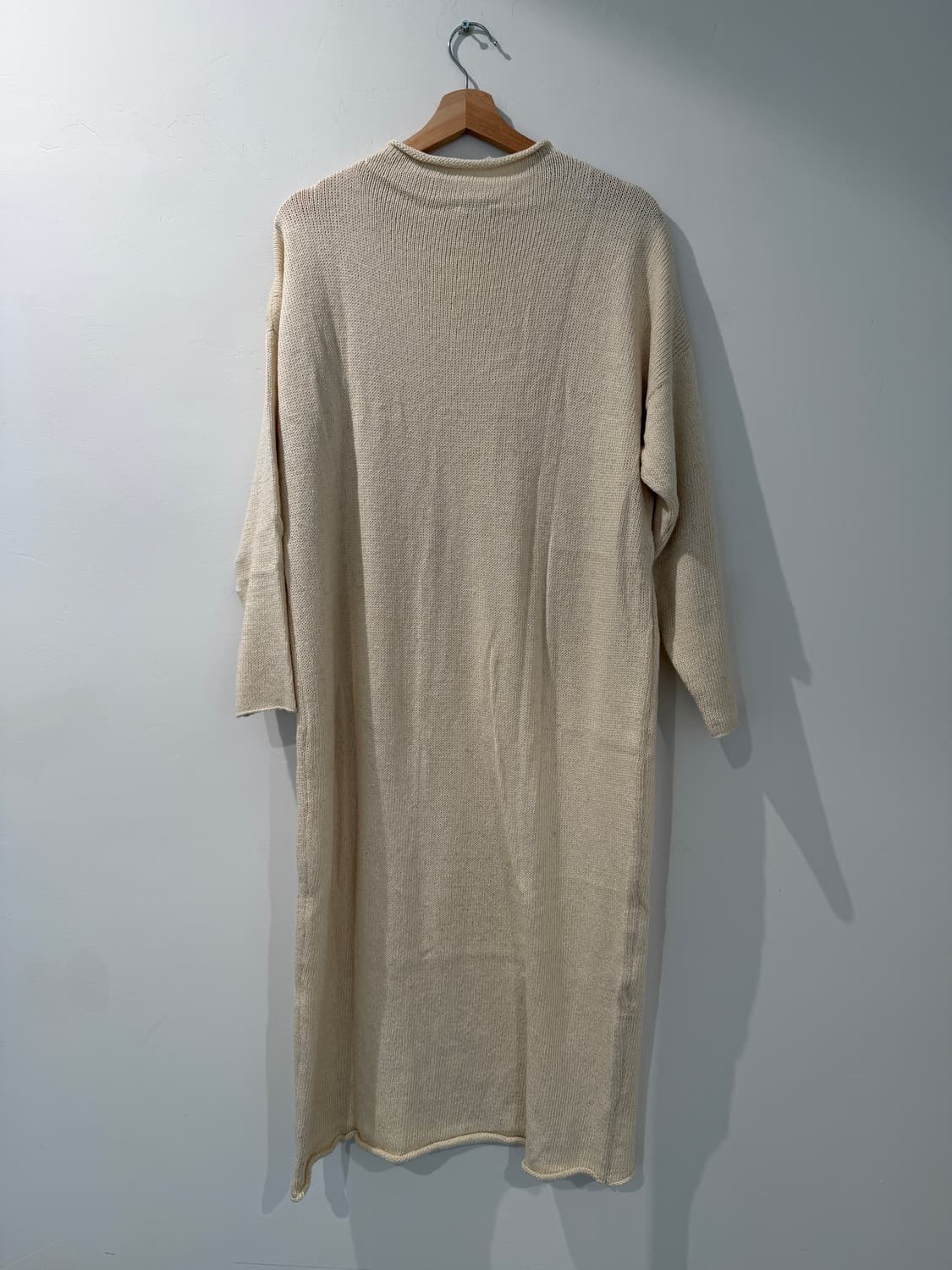 NIDO 25PS Simple Turtleneck Dress, Ecru 상품이미지8