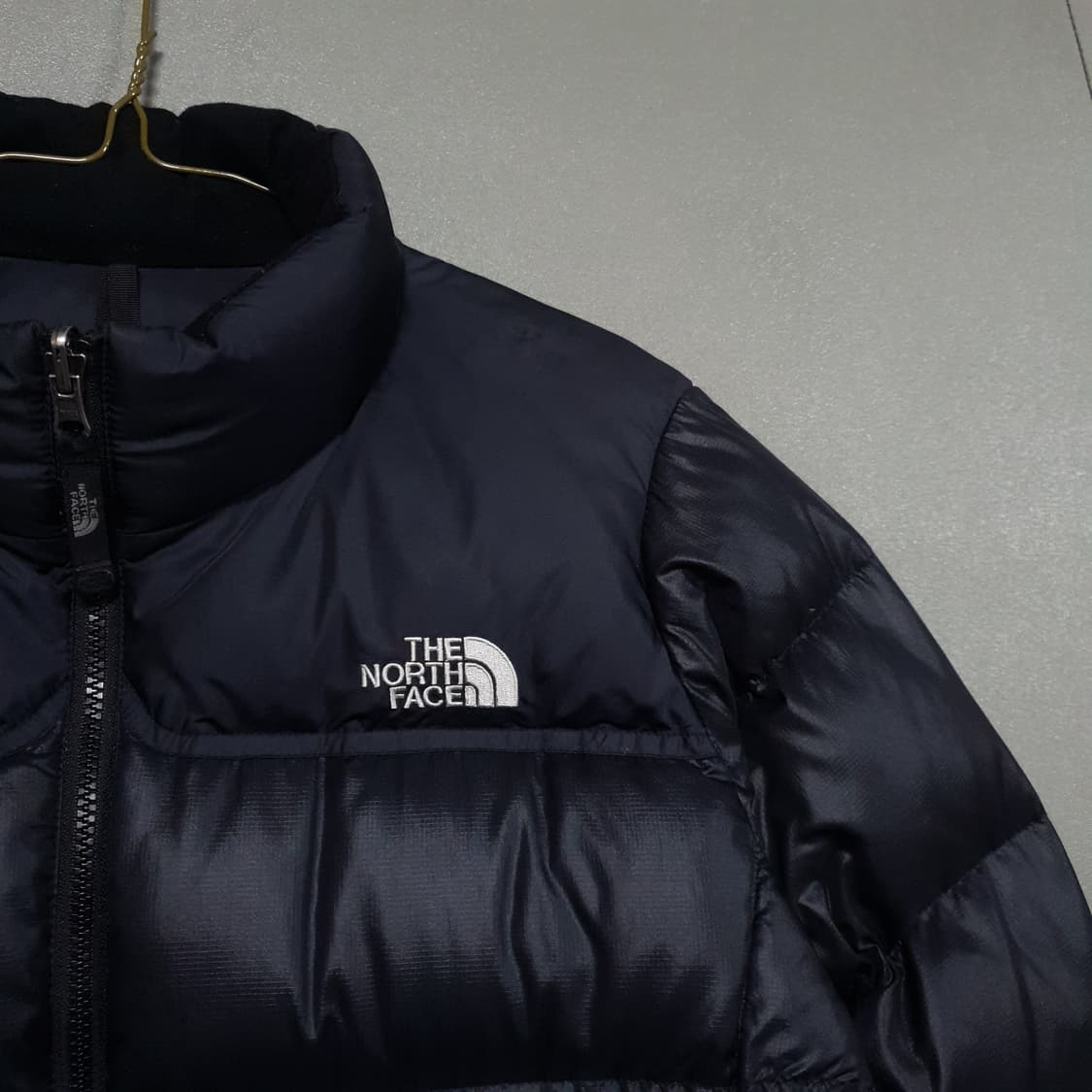 여성 90 (L) 노스페이스 700필 눕시 구스 푸퍼 패딩 점퍼 블랙 상품이미지2
