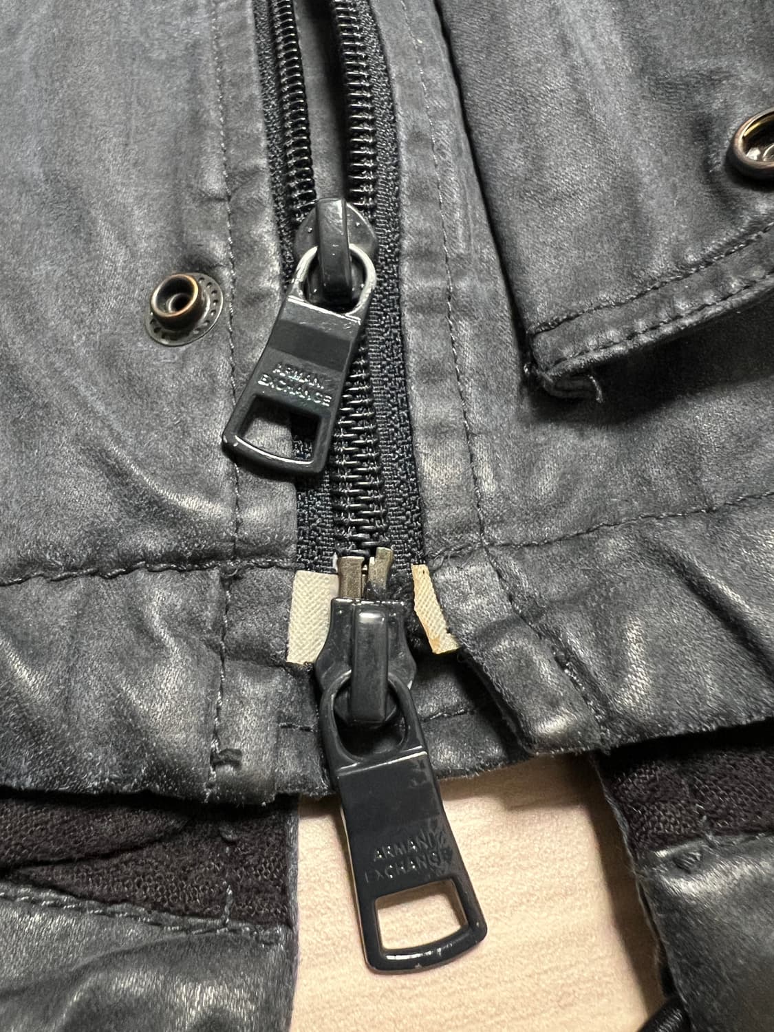 A|X 아르마니 익스체인지 워시드 후드 파카 / 밀리터리 그레이 / M  상품이미지7