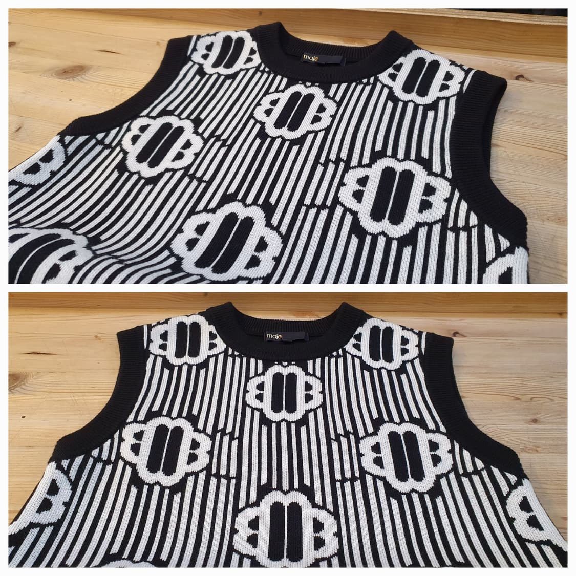 55.마쥬 니트 조끼 상품이미지3