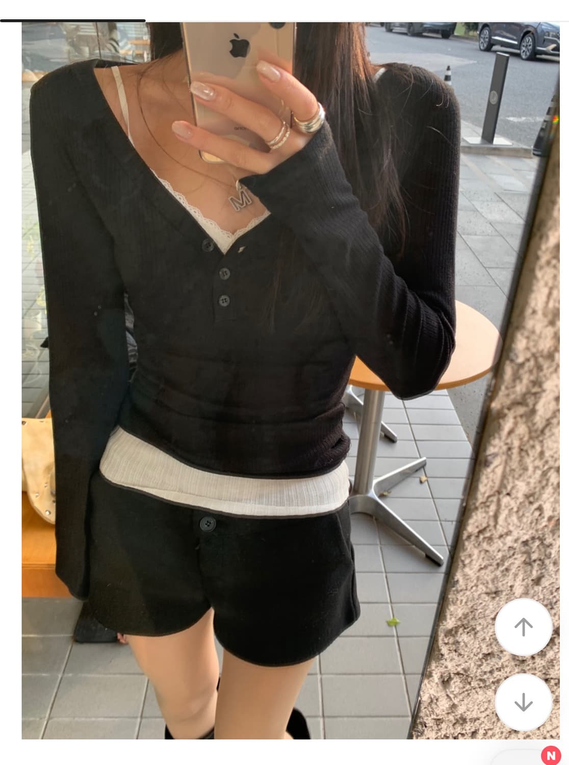 지그재그 에이블리 보세 울 마이크로 쇼츠 반바지 블랙 상품이미지2