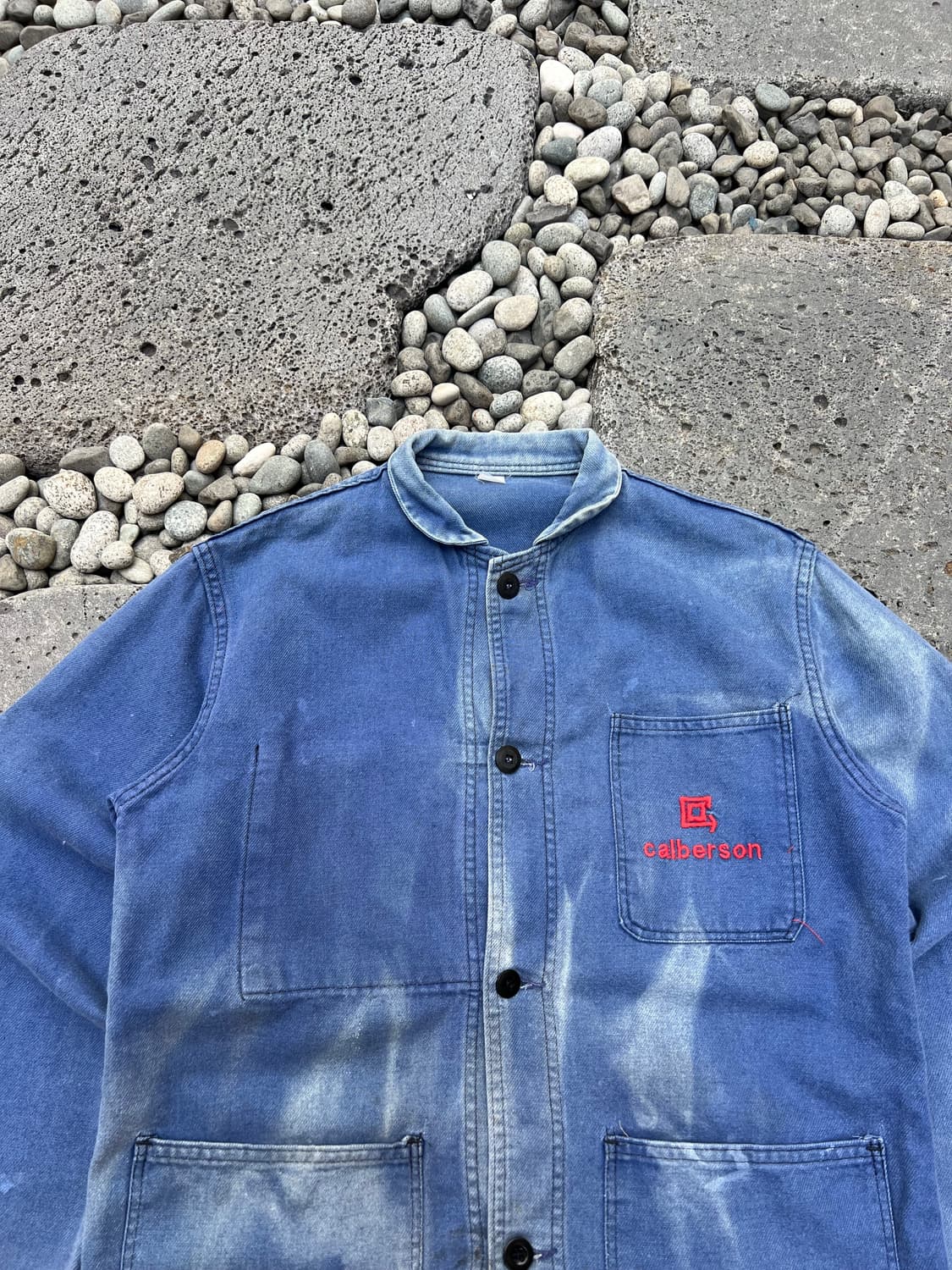HARD WASHING SUN FADED OLD 프렌치워크자켓 상품이미지5