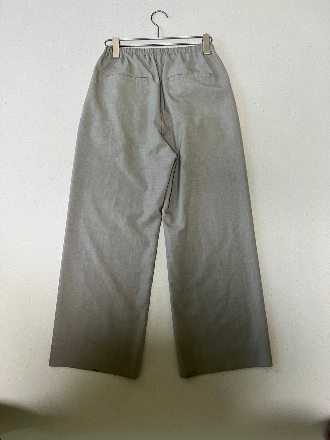 아모멘토 25SS울 밴딩 팬츠 베이지 (M) 상품이미지5