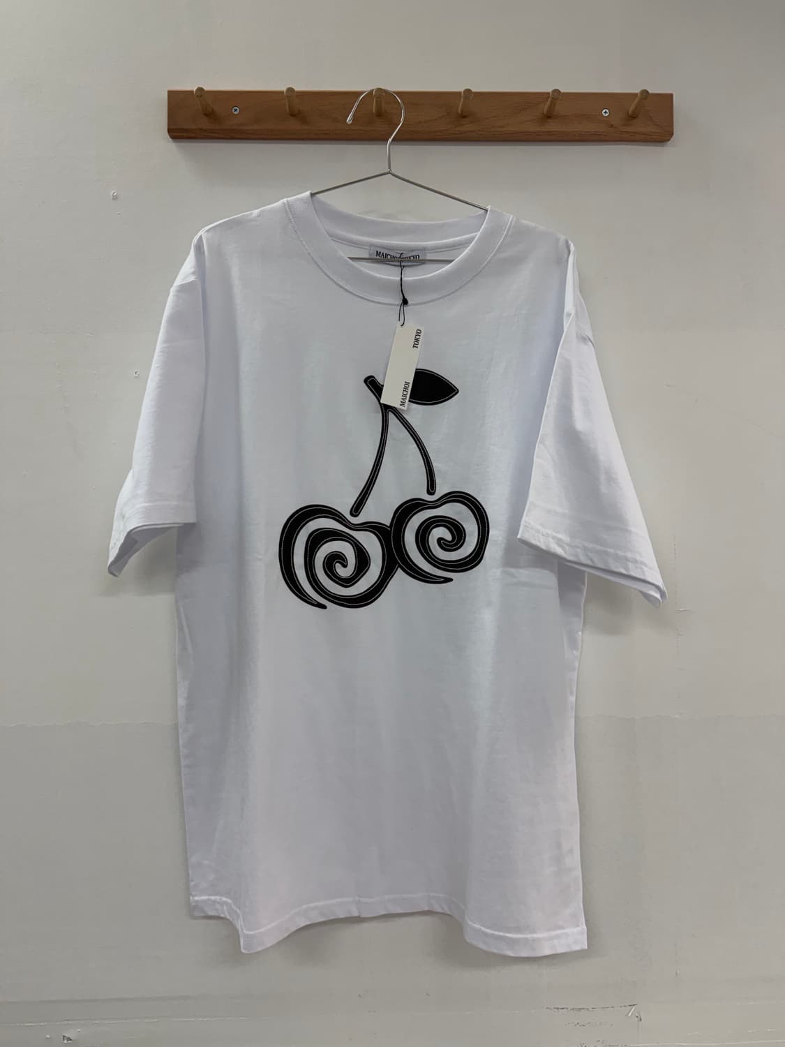 마이초이도쿄 체리 티셔츠 화이트 상품이미지1
