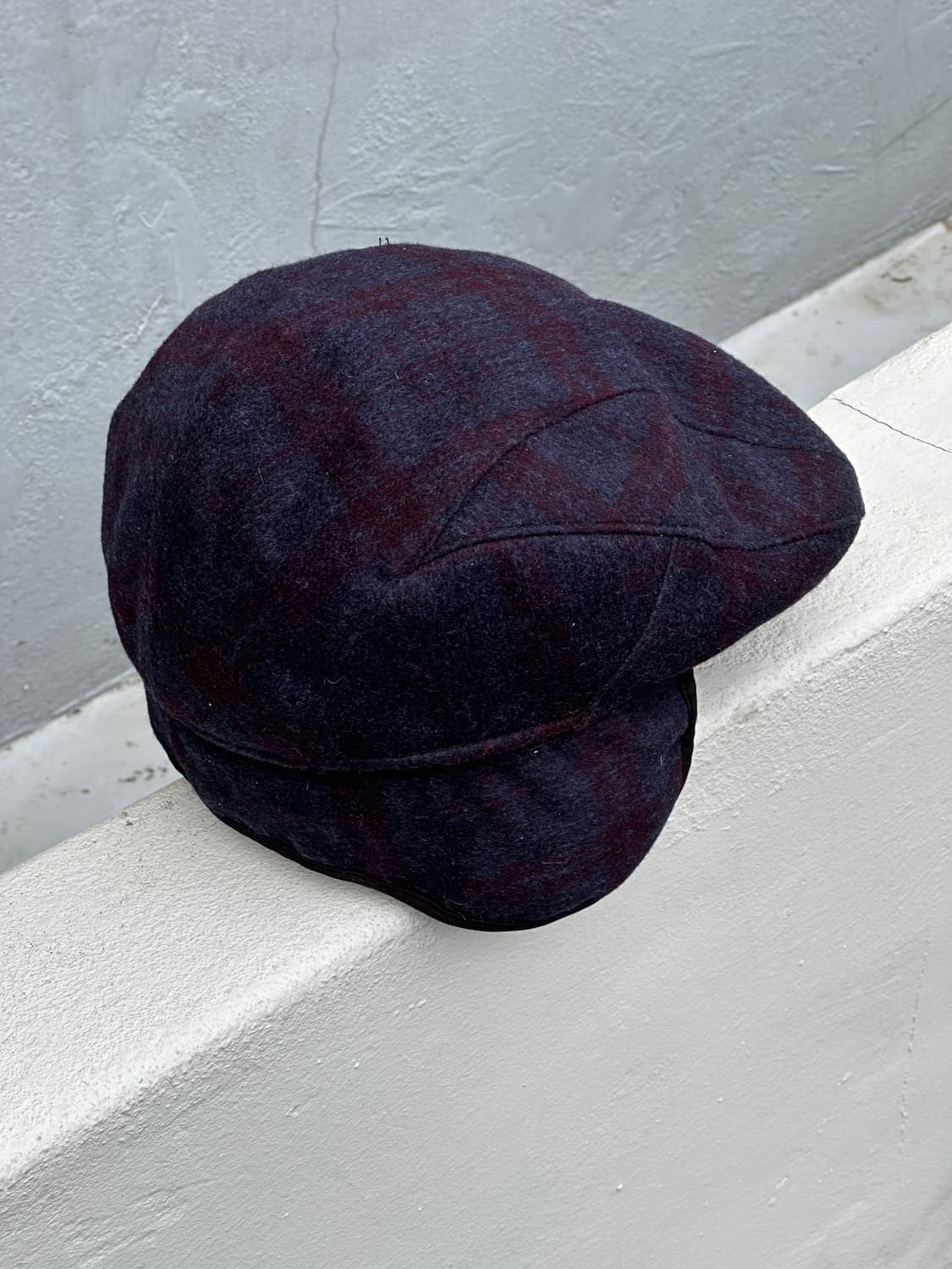 [M] 닥스 울 체크 헌팅캡 모자 트래퍼 디테일 상품이미지5