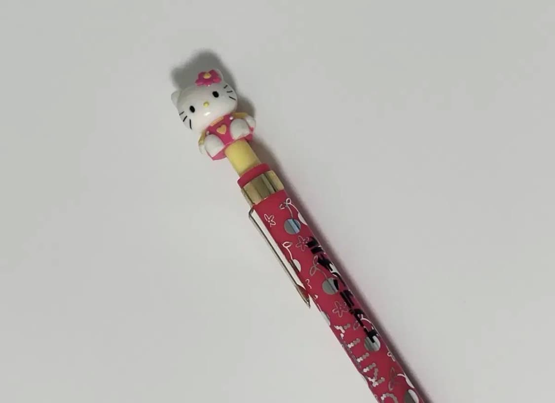 고전 카오하나 키티 볼펜 꽃 필기구 체리 키티 사쿠란보 마이멜로디 상품이미지5