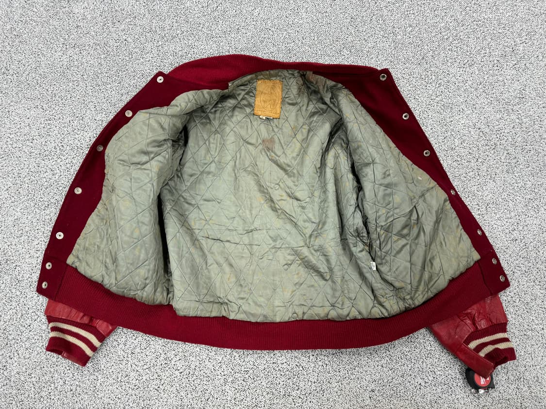 [70-80s] 골든베어 USA 레더 바시티 상품이미지6