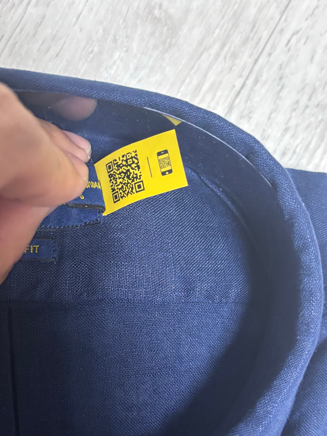 폴로 랄프로렌 네이비 린넨 셔츠 XL 상품이미지3