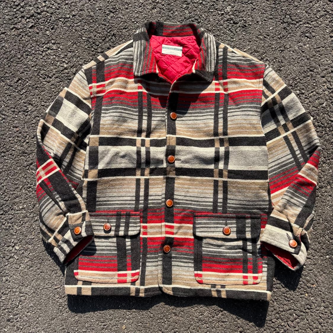 90년대 이태리 베네통 에스닉 울 코트 상품이미지1