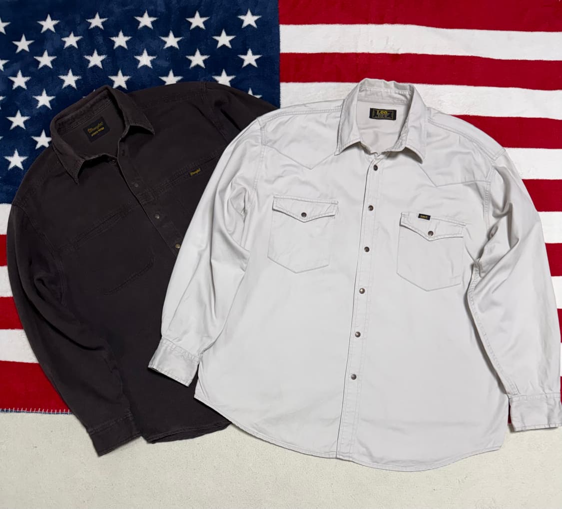 랭글러 워크셔츠 Wrangler Work Shirt vintage[XL] 상품이미지10