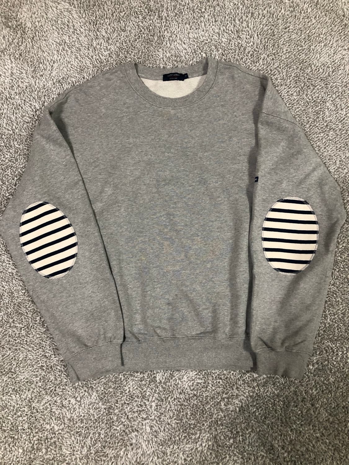 세인트제임스 엘보패치 맨투맨 상품이미지1