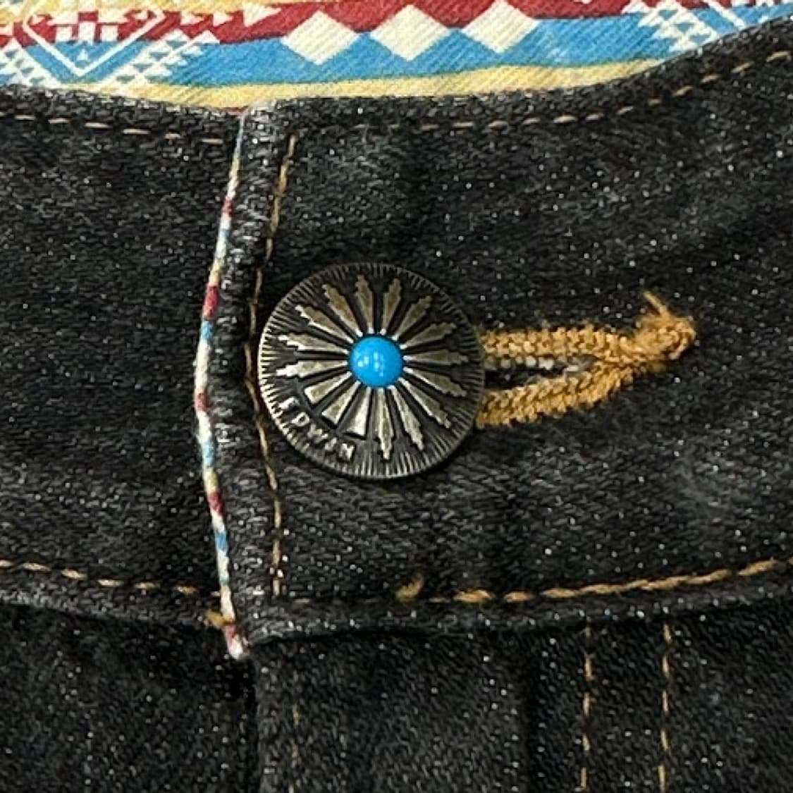Edwin western black crack washing jeans 상품이미지6