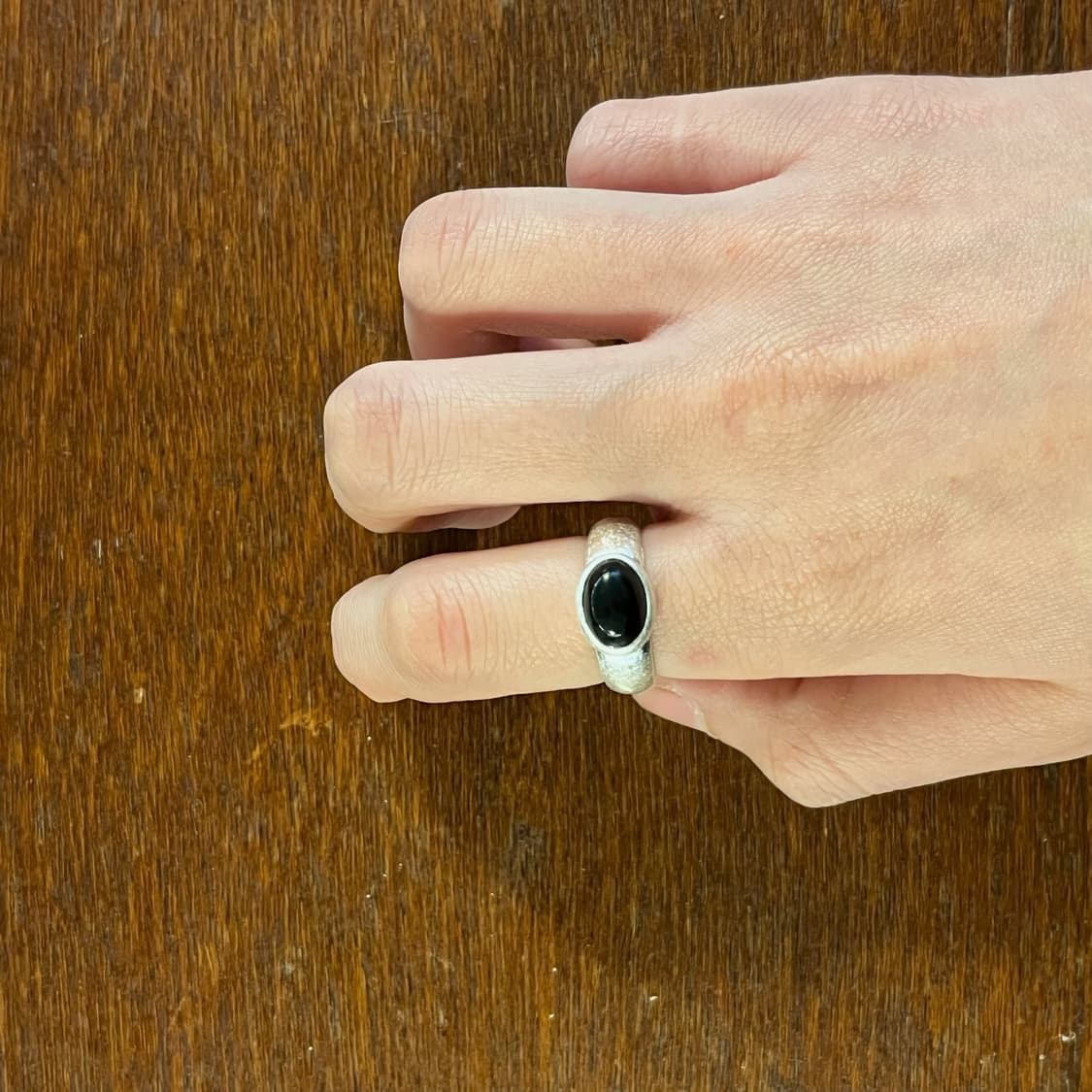 새상품 여성 신주 블랙 중앙원석 반지  상품이미지5